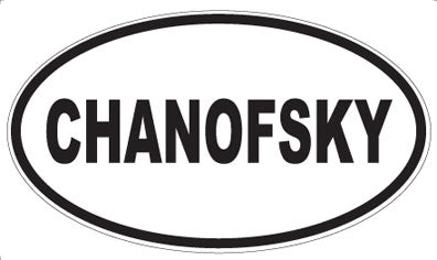 CHANOFSKY - Oval Sticker
