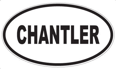 CHANTLER - Oval Sticker