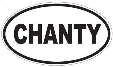 CHANTY - Oval Sticker