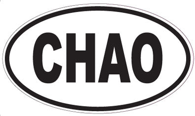 CHAO - Oval Sticker