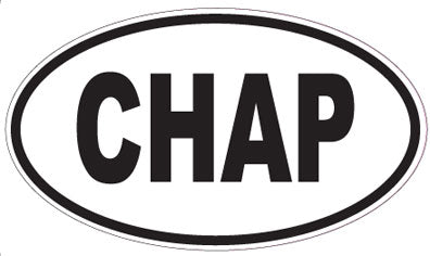 CHAP - Oval Sticker