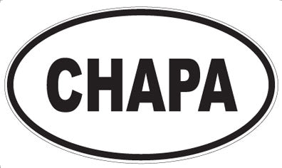 CHAPA - Oval Sticker