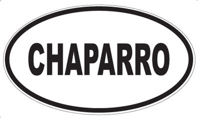 CHAPARRO - Oval Magnet