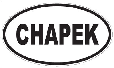 CHAPEK - Oval Sticker
