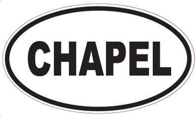CHAPEL - Oval Sticker