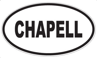 CHAPELL - Oval Sticker