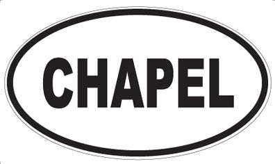 CHAPEL - Oval Magnet