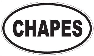 CHAPES - Oval Sticker