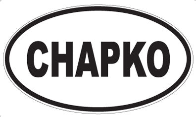 CHAPKO - Oval Sticker