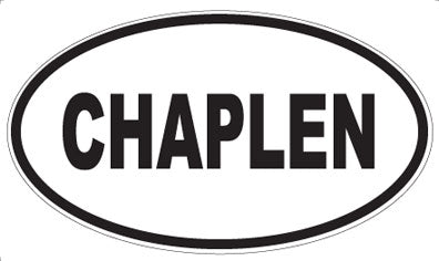 CHAPLEN - Oval Magnet