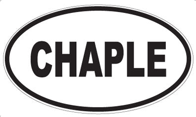 CHAPLE - Oval Magnet