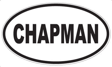 CHAPMAN - Oval Magnet