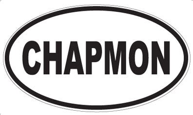 CHAPMON - Oval Sticker