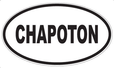 CHAPOTON - Oval Sticker