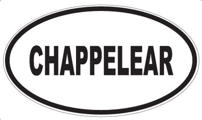 CHAPPELEAR - Oval Sticker
