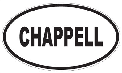 CHAPPELL - Oval Sticker