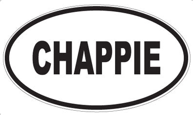 CHAPPIE - Oval Magnet