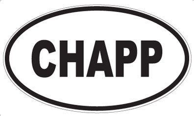 CHAPP - Oval Magnet
