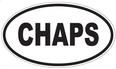 CHAPS - Oval Magnet