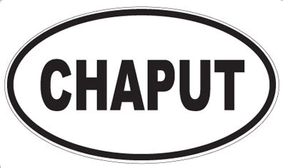CHAPUT - Oval Sticker