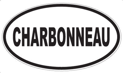 CHARBONNEAU - Oval Sticker