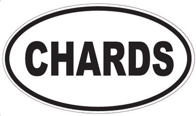 CHARDS - Oval Sticker
