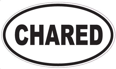 CHARED - Oval Sticker