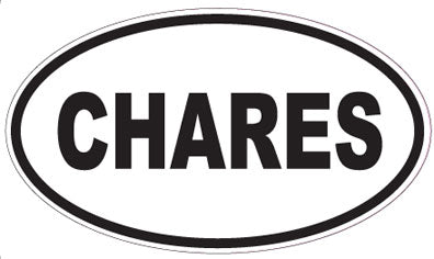 CHARES - Oval Sticker