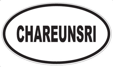 CHAREUNSRI - Oval Sticker