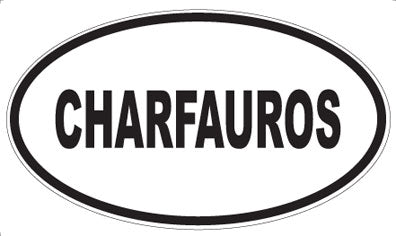 CHARFAUROS - Oval Sticker