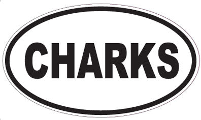 CHARKS - Oval Sticker