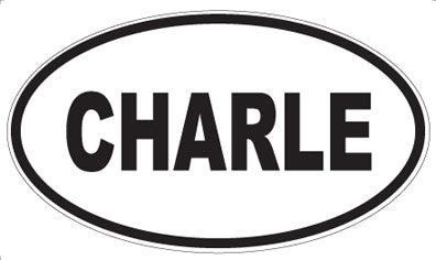 CHARLE - Oval Sticker
