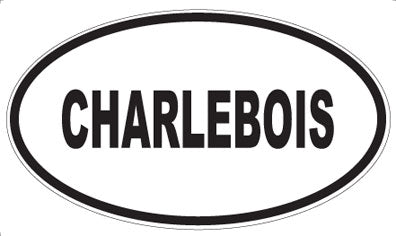 CHARLEBOIS - Oval Sticker