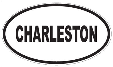 CHARLESTON - Oval Magnet