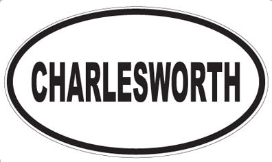 CHARLESWORTH - Oval Sticker