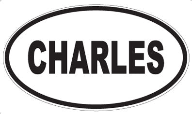 CHARLES - Oval Magnet