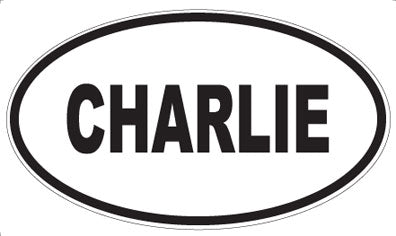 CHARLIE - Oval Magnet