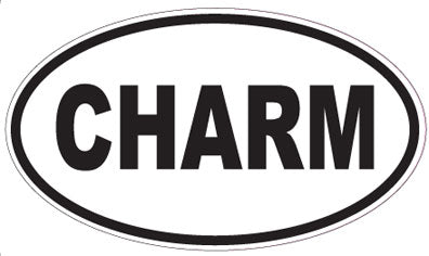 CHARM - Oval Sticker