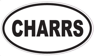CHARRS - Oval Sticker