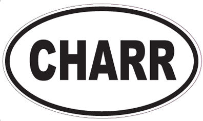 CHARR - Oval Magnet
