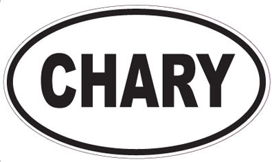 CHARY - Oval Sticker