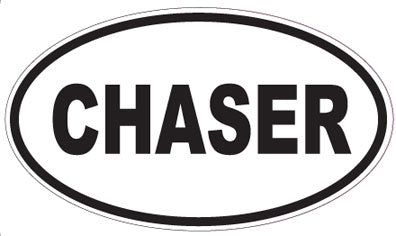CHASER - Oval Sticker