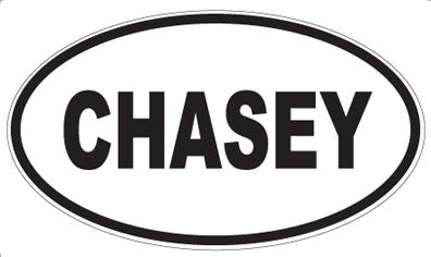 CHASEY - Oval Magnet