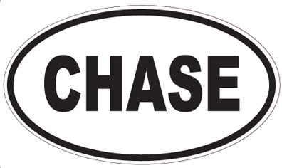 CHASE - Oval Magnet