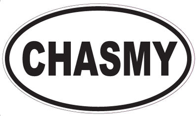 CHASMY - Oval Sticker