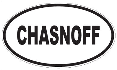 CHASNOFF - Oval Magnet