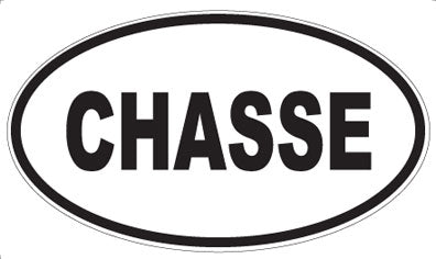CHASSE - Oval Magnet