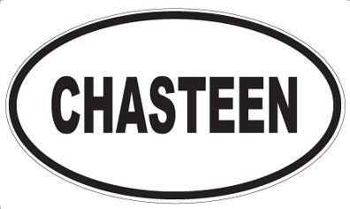 CHASTEEN - Oval Magnet