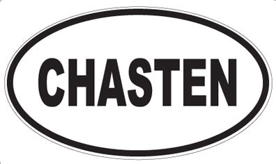 CHASTEN - Oval Magnet