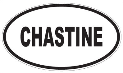 CHASTINE - Oval Magnet